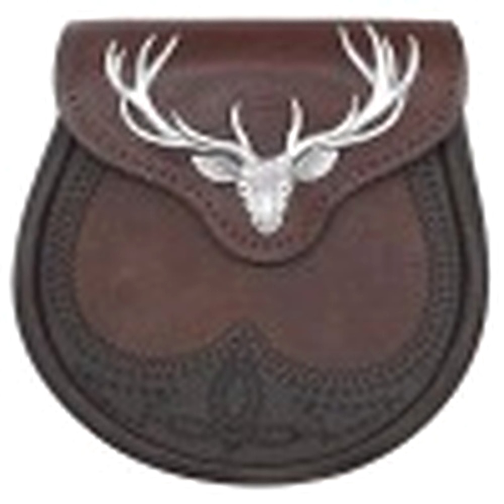 Brown Stag Head Leather