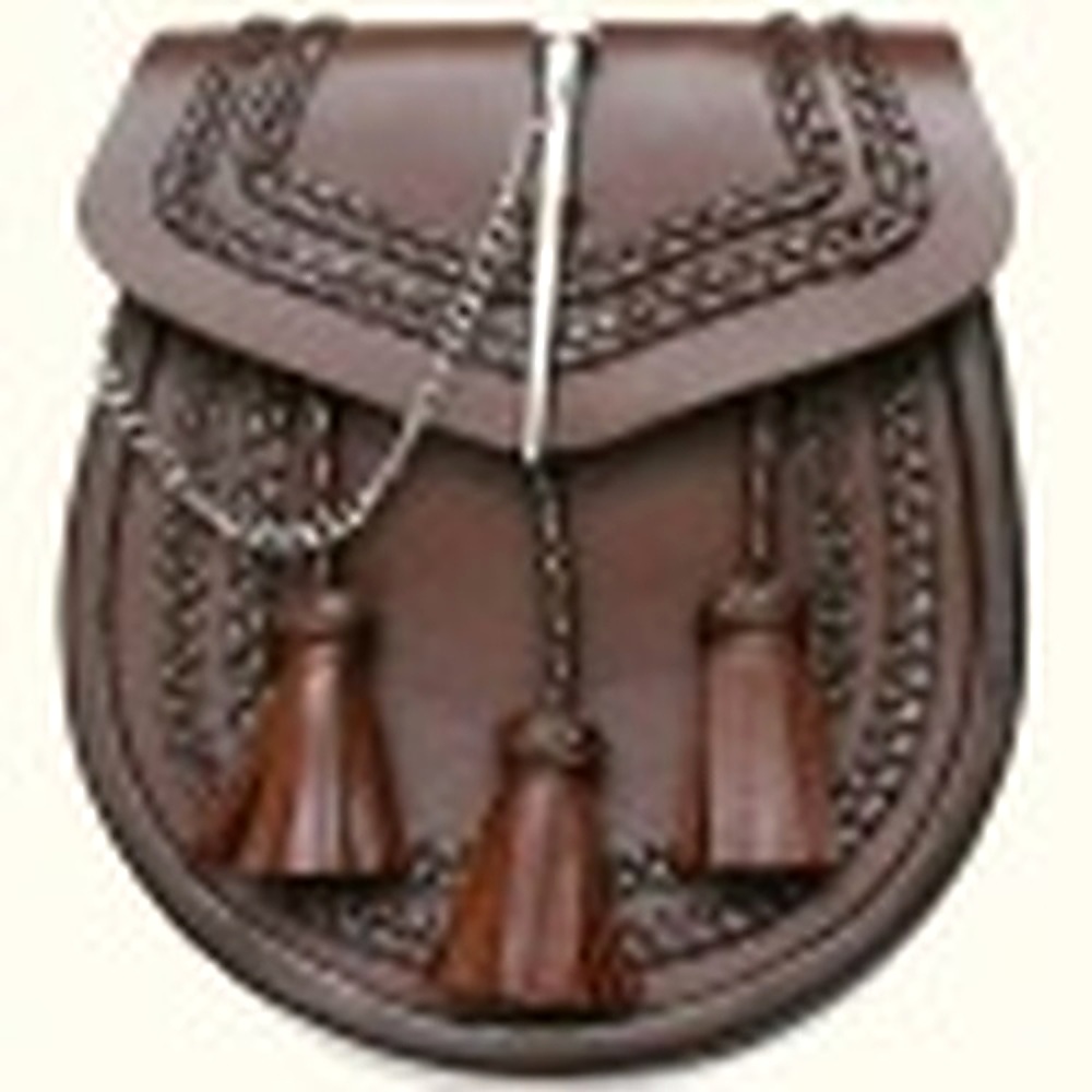 Leather Brown Lock Pin