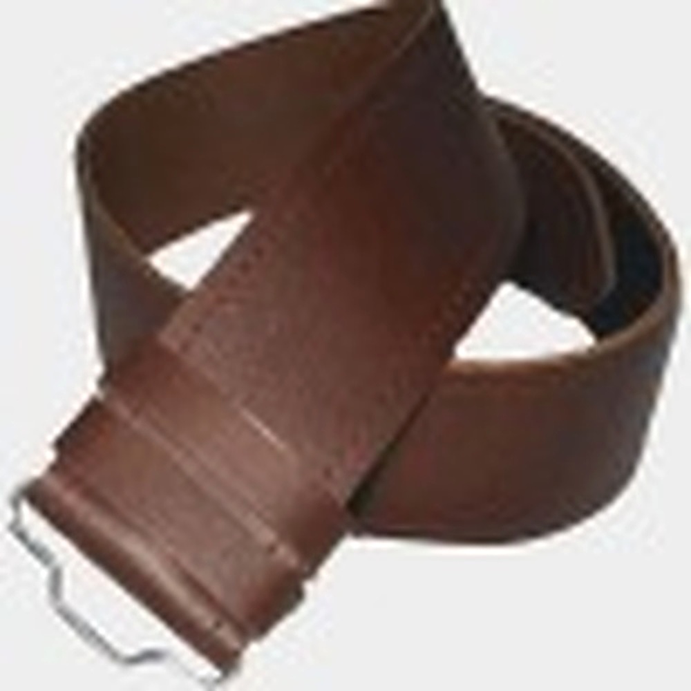 Brown Plain Leather Belt