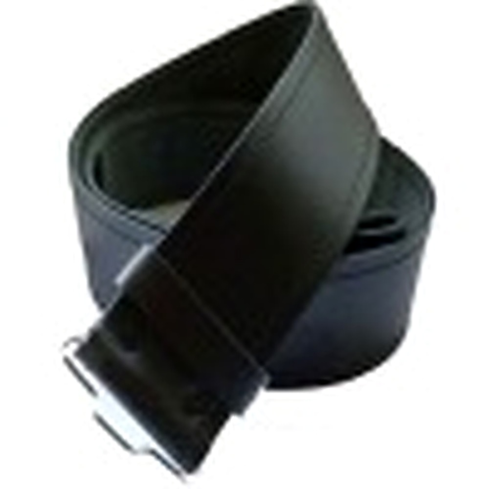 Plain Black Leather Kilt Belt